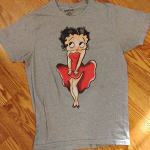 Betty Boop Kids Gray and Red T-Shirt